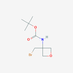 molecular formula C9H16BrNO3 B2944840 3-(Boc-amino)-3-(bromomethyl)oxetane CAS No. 1802048-91-4