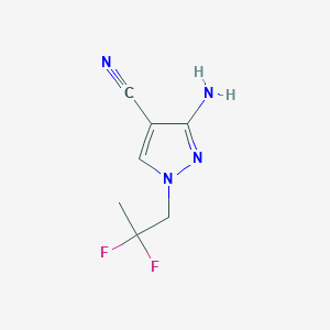 3-Amino-1-(2,2-difluoropropyl)pyrazole-4-carbonitrile