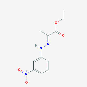 molecular formula C11H13N3O4 B2944845 ethyl (2E)-2-[(3-nitrophenyl)hydrazinylidene]propanoate CAS No. 134747-25-4