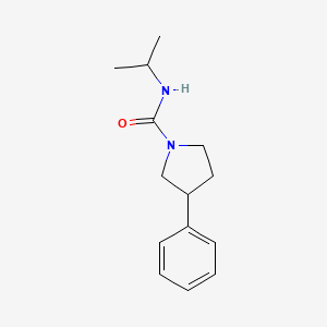 molecular formula C14H20N2O B2944850 N-isopropyl-3-phenylpyrrolidine-1-carboxamide CAS No. 1208916-10-2