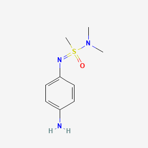 molecular formula C9H15N3OS B2944853 N-(4-aminophenyl)-N,N-dimethylmethanesulfonoimidamide CAS No. 2090926-86-4