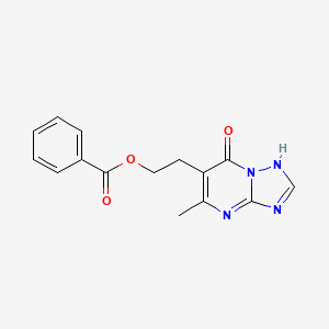 2-(5-Methyl-7-oxo-4,7-dihydro[1,2,4]triazolo[1,5-a]pyrimidin-6-yl)ethyl benzenecarboxylate