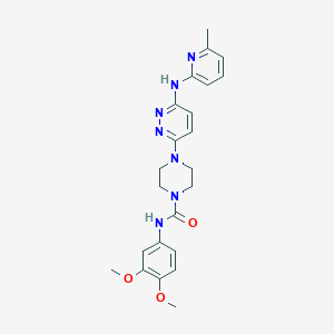 N-(3,4-dimethoxyphenyl)-4-(6-((6-methylpyridin-2-yl)amino)pyridazin-3-yl)piperazine-1-carboxamide