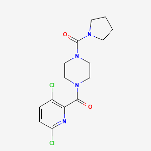 1-(3,6-Dichloropyridine-2-carbonyl)-4-(pyrrolidine-1-carbonyl)piperazine