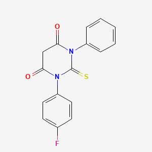 1-(4-fluorophenyl)-3-phenyl-2-thioxodihydropyrimidine-4,6(1H,5H)-dione
