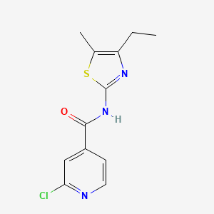 2-chloro-N-(4-ethyl-5-methyl-1,3-thiazol-2-yl)pyridine-4-carboxamide