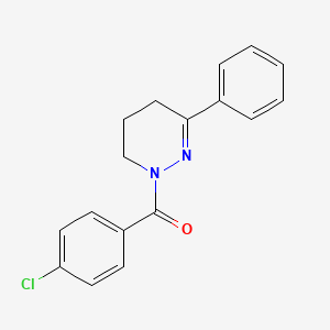 molecular formula C17H15ClN2O B2944886 (4-chlorophenyl)[3-phenyl-5,6-dihydro-1(4H)-pyridazinyl]methanone CAS No. 339015-73-5