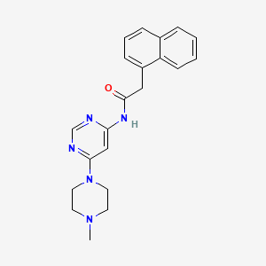 N-(6-(4-methylpiperazin-1-yl)pyrimidin-4-yl)-2-(naphthalen-1-yl)acetamide