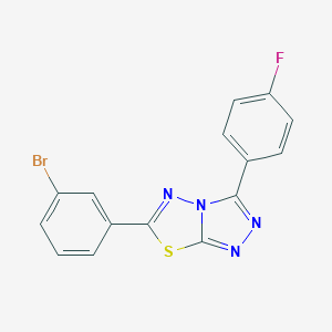 6-(3-Bromophenyl)-3-(4-fluorophenyl)[1,2,4]triazolo[3,4-b][1,3,4]thiadiazole