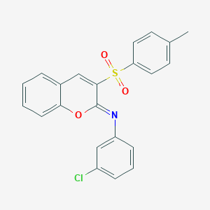 (Z)-3-chloro-N-(3-tosyl-2H-chromen-2-ylidene)aniline