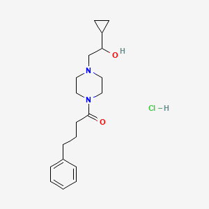 1-(4-(2-Cyclopropyl-2-hydroxyethyl)piperazin-1-yl)-4-phenylbutan-1-one hydrochloride