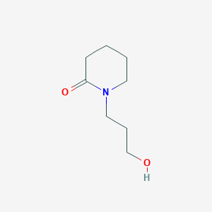 molecular formula C8H15NO2 B2944897 1-(3-羟基丙基)哌啶-2-酮 CAS No. 71533-22-7