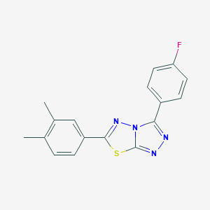 6-(3,4-Dimethylphenyl)-3-(4-fluorophenyl)[1,2,4]triazolo[3,4-b][1,3,4]thiadiazole