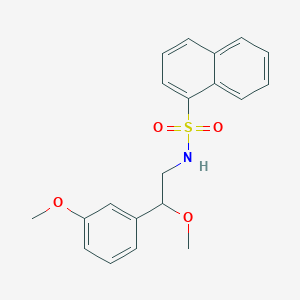 molecular formula C20H21NO4S B2944915 N-(2-甲氧基-2-(3-甲氧基苯基)乙基)萘-1-磺酰胺 CAS No. 1797558-08-7