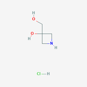 molecular formula C4H10ClNO2 B2944921 3-(羟甲基)氮杂环丁烷-3-醇盐酸盐 CAS No. 934665-98-2