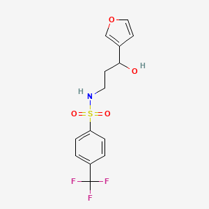 N-(3-(furan-3-yl)-3-hydroxypropyl)-4-(trifluoromethyl)benzenesulfonamide