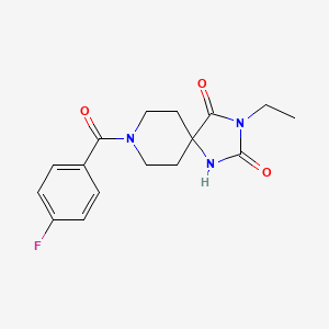B2944932 3-Ethyl-8-(4-fluorobenzoyl)-1,3,8-triazaspiro[4.5]decane-2,4-dione CAS No. 941928-01-4