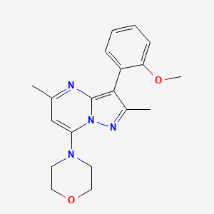 3-(2-Methoxyphenyl)-2,5-dimethyl-7-morpholin-4-ylpyrazolo[1,5-a]pyrimidine