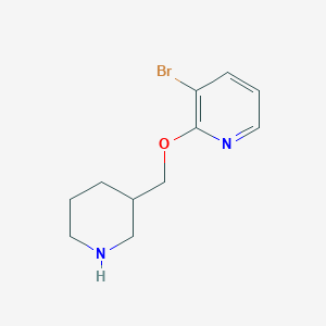 3-Bromo-2-(piperidin-3-ylmethoxy)pyridine