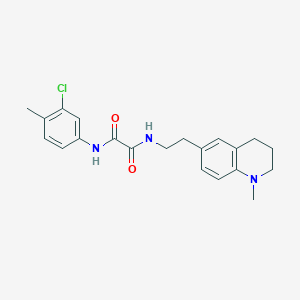 N1-(3-chloro-4-methylphenyl)-N2-(2-(1-methyl-1,2,3,4-tetrahydroquinolin-6-yl)ethyl)oxalamide