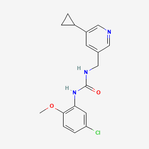 1-(5-Chloro-2-methoxyphenyl)-3-((5-cyclopropylpyridin-3-yl)methyl)urea