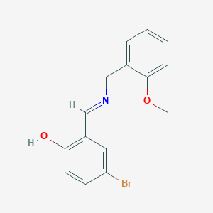 4-bromo-2-{(E)-[(2-ethoxybenzyl)imino]methyl}phenol