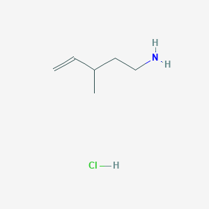 3-Methylpent-4-en-1-amine;hydrochloride