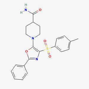 1-(2-Phenyl-4-tosyloxazol-5-yl)piperidine-4-carboxamide