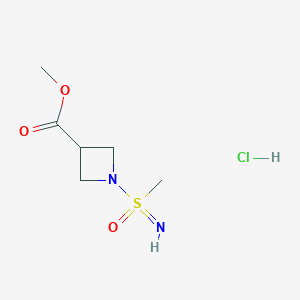 molecular formula C6H13ClN2O3S B2944965 Methyl 1-(methylsulfonimidoyl)azetidine-3-carboxylate;hydrochloride CAS No. 2375270-32-7