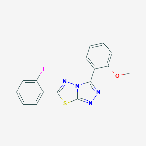 6-(2-Iodophenyl)-3-(2-methoxyphenyl)[1,2,4]triazolo[3,4-b][1,3,4]thiadiazole