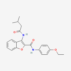 N-(4-ethoxyphenyl)-3-(3-methylbutanamido)benzofuran-2-carboxamide