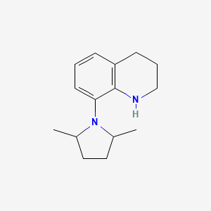 molecular formula C15H22N2 B2944981 8-(2,5-Dimethylpyrrolidin-1-yl)-1,2,3,4-tetrahydroquinoline CAS No. 1193387-76-6