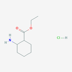 molecular formula C9H18ClNO2 B2944984 Ethyl 2-aminocyclohexanecarboxylate hydrochloride CAS No. 1127-99-7; 90950-07-5