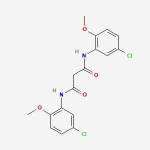 molecular formula C17H16Cl2N2O4 B2944987 N,N'-bis(5-chloro-2-methoxyphenyl)propanediamide CAS No. 554404-47-6