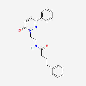 N-(2-(6-oxo-3-phenylpyridazin-1(6H)-yl)ethyl)-4-phenylbutanamide