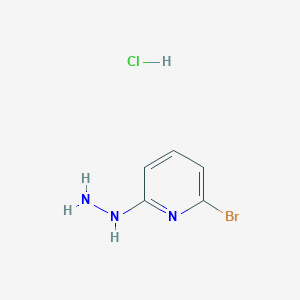 molecular formula C5H7BrClN3 B2945002 2-Bromo-6-hydrazinopyridine hydrochloride CAS No. 1955553-71-5; 26944-71-8