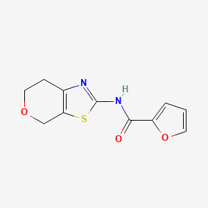molecular formula C11H10N2O3S B2945003 N-(6,7-dihydro-4H-pyrano[4,3-d]thiazol-2-yl)furan-2-carboxamide CAS No. 1396855-50-7