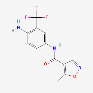 N-[4-amino-3-(trifluoromethyl)phenyl]-5-methyl-1,2-oxazole-4-carboxamide
