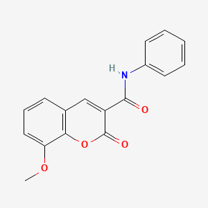 8-methoxy-2-oxo-N-phenyl-2H-chromene-3-carboxamide