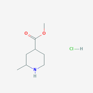 molecular formula C8H16ClNO2 B2945033 Methyl 2-methylpiperidine-4-carboxylate hydrochloride CAS No. 1646786-45-9