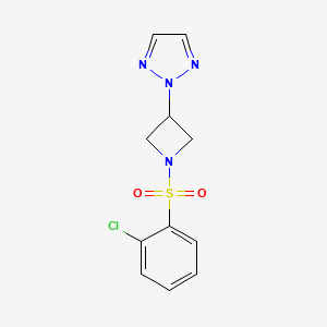 2-(1-((2-chlorophenyl)sulfonyl)azetidin-3-yl)-2H-1,2,3-triazole