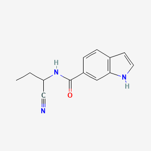 molecular formula C13H13N3O B2945060 N-(1-cyanopropyl)-1H-indole-6-carboxamide CAS No. 1333767-58-0