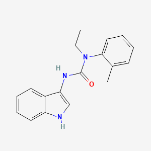 molecular formula C18H19N3O B2945074 1-ethyl-3-(1H-indol-3-yl)-1-(o-tolyl)urea CAS No. 899753-34-5