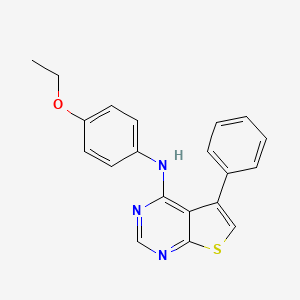 molecular formula C20H17N3OS B2945096 N-(4-ethoxyphenyl)-5-phenylthieno[2,3-d]pyrimidin-4-amine CAS No. 433325-55-4