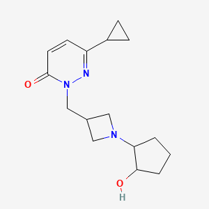 6-Cyclopropyl-2-{[1-(2-hydroxycyclopentyl)azetidin-3-yl]methyl}-2,3-dihydropyridazin-3-one