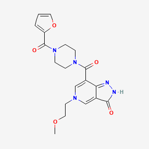 7-(4-(furan-2-carbonyl)piperazine-1-carbonyl)-5-(2-methoxyethyl)-2H-pyrazolo[4,3-c]pyridin-3(5H)-one