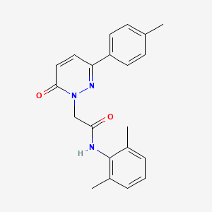 molecular formula C21H21N3O2 B2945108 N-(2,6-dimethylphenyl)-2-[3-(4-methylphenyl)-6-oxopyridazin-1(6H)-yl]acetamide CAS No. 1291832-30-8