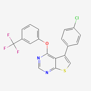 5-(4-Chlorophenyl)-4-[3-(trifluoromethyl)phenoxy]thieno[2,3-d]pyrimidine