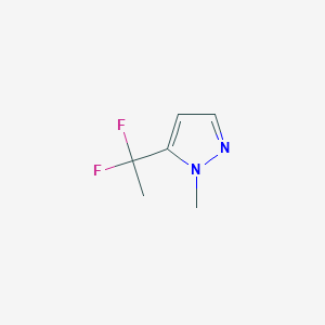 molecular formula C6H8F2N2 B2945120 5-(1,1-二氟乙基)-1-甲基吡唑 CAS No. 2416242-99-2