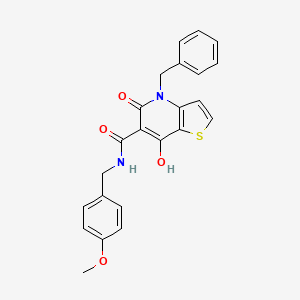 molecular formula C23H20N2O4S B2945128 N-[2-(4-乙基哌嗪-1-基)乙基]-1-{3-[(4-甲苯基)硫代]吡嗪-2-基}哌啶-4-甲酰胺 CAS No. 1251688-34-2